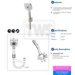 TBW02006T#BN ฝักบัวพร้อมสาย 3 ฟังก์ชั่น (WARM SPA) รุ่น G (Brushed Nickel)