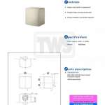 TBW08009T#BN ข้อต่อสำหรับฝักบัวสายอ่อน แบบไม่มีขอแขวน รุ่น G (Brushed Nickel)