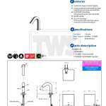 TLE28001T-EC ก๊อกเดี่ยวเซ็นเซอร์ (ECOPOWER) ใช้น้ำ 1.3 ลิตร/นาที
