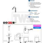 TLE28001T-AC ก๊อกเดี่ยวเซ็นเซอร์ (ใช้ไฟฟ้า 220V) ใช้น้ำ 1.3 ลิตร/นาที