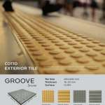 GROOVE กระเบื้องพอร์ซเลนตกแต่งภายนอก ขนาด 30 x 30 cm. 0