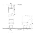 AQ 97878-UF สุขภัณฑ์ชิ้นเดียว AQ 97878-UF สุขภัณฑ์ชิ้นเดียว