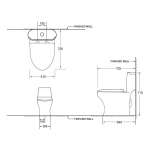 AQ 91212 สุขภัณฑ์ชิ้นเดียว AQ 91212 สุขภัณฑ์ชิ้นเดียว
