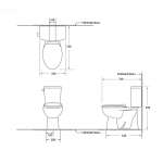 AQ 73333/9153 สุขภัณฑ์สองชิ้น AQ 73333/9153 สุขภัณฑ์สองชิ้น