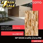 GP 12" x 24" คาสทิโล น้ำตาล PM (COTTO)*คลิกดูรายละเอียดเพิ่มเติมนะคะ 0