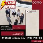 FT 30 x 60 เลคซิคอน สโตน (HYG) (PK8) GC (COTTO)*คลิกดูรายละเอียเพิ่มเติมนะคะ 0