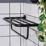 RA BLK-RACK หิ้งตากผ้าพร้อมราวแขวน MATT BLACK