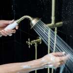 RA MS3312GOLD ชุดเรนชาวเวอร์น้ำเย็น พร้อมฝักบัว MATT GOLD