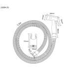 RA 160014-39 ชุดสายฉีดชําระ พร้อมสายและขอแขวนสแตนเลส ปรับน้ำได้ 