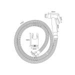 RA BLACK-19 ชุดสายฉีดชำระครบชุด BLACK