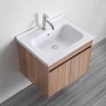 J BC-9060-BEA/SET ชุดอ่างลางหน้าเซรามิคพร้อมตู้เก็บของ ขนาด 60 ซม.