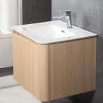 J 91060-CAB-60/SET ชุดอ่างล้างหน้าเซรามิคพร้อมตู้เก็บของ ขนาด 60 ซม.