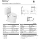 2333SC-WT-0 โถสุขภัณฑ์แบบชิ้นเดียว รุ่น LOVEN แบบ Exposed พร้อมฝารองนั่ง