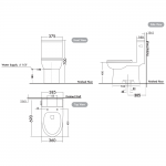 NC-8588S : KASALONG สุขภัณฑ์แบบชิ้นเดียว ใช้น้ำ 4.8 ลิตร รุ่น กาสะลอง