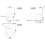 NC-7651 : DADA สุขภัณฑ์แบบสองชิ้น ใช้น้ำ 3 ลิตร รุ่น ดาด้า