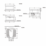 NC-1140FV : TIAN ส้วมนั่งยองราดน้ำท่อออกหลัง รุ่น เทียน
