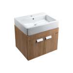 CL-9101-OK : BIRCH ตู้เฟอร์นิเจอร์แบบแขวนลอย พร้อมอ่างล้างหน้า สีโอ๊ควูด รุ่น บริช 0