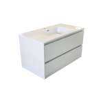 CL-9104-WH : AQUA ตู้เฟอร์นิเจอร์แบบแขวนลอย พร้อมอ่างล้างหน้า สีขาว รุ่น อควา 0