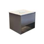 CL-9105-GY : AQUA ตู้เฟอร์นิเจอร์แบบแขวนลอย พร้อมอ่างล้างหน้า สีเทา รุ่น อควา 0