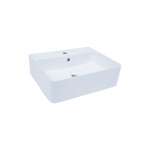 NL-0922 : DAHLA อ่างล้างหน้าแบบแขวน / วางบนเคาน์เตอร์ รูปทรงสี่เหลี่ยม รุ่น ดาหลา 0