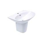 NL-0881/NL-0581 : BOTAN อ่างล้างหน้าแบบแขวนพร้อมขาตั้งลอย รูปทรงกลม รุ่น โบตั๋น 0