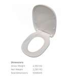 510000S-WT ฝารองนั่ง รุ่น Active 0