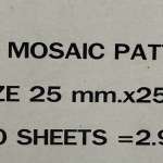 กระเบื้องโมเสกภาพชุดสำเร็จ / แมวน้ำ ขนาด 25 x 25 mm. *คลิกดูรายละเอียดเพิ่มเติมนะคะ