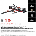 คลิกเลย RUBI แท่นตัดกระเบื้อง รุ่น BE-MASTER 850 ขนาด 85 ซม. พร้อมกระเป๋า