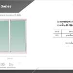 TITANIUM หน้าต่างบานเลื่อนสลับ (ไม่มีมุ้ง) สีขาว กระจกเขียวใส ขนาด 100 x 100 ซม. รุ่น Super ECO Series *คลิกดูรายละเอียดเพิ่มเติมนะคะ 0