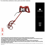 คลิกเลย RUBI เครื่องปั่นปูนซีเมนต์และผสมสี รุ่น RUBIMIX-7 230V 50/60HZ