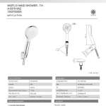 A-5270-WIZ ชุดฝักบัวสายอ่อน 1 ฟังก์ชั่น รุ่น WIZFLO