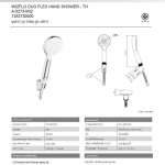 A-5273-WIZ ชุดฝักบัวสายอ่อน 1 ฟังก์ชั่น รุ่น WIZFLO DUO FLEX