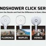 PA 131S7115CPE ฝักบัวมือ 3 ระบบ พร้อมสายและขอแขวนครบชุด VENICE