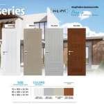 Polywood ประตู uPVC รุ่น J-Series แบบ Vaccum สำหรับใช้ภายนอกและภายใน *คลิกดูรายละเอียดเพิ่มเติมนะคะ