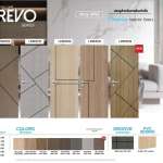 Polywood ประตู uPVC รุ่น REVO แบบเซาะร่อง / ลายไม้ สำหรับใช้ภายในเท่านั้น *คลิกดูรายละเอียดเพิ่มเติมนะคะ