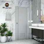 Polywood ประตู uPVC รุ่น M-Series แบบเซาะร่อง เกล็ด กระจก / ลายไม้ สำหรับห้องน้ำเท่านั้น *คลิกดูรายละเอียดเพิ่มเติมนะคะ