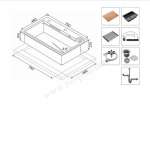 EVE ซิงค์ล้างจานน้ำตก 1 หลุม หินแกรนิตสังเคราะห์ SUPER GREY + ก๊อกน้ำ ZERO BLACK EP และอุปกรณ์เสริม