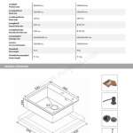 EVE ซิงค์ล้างจาน 1 หลุม สแตนเลสสีดำ + ก๊อกน้ำ ZERO BLACK EP และอุปกรณ์เสริม