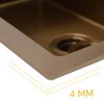 EVE ซิงค์ล้างจาน 1 หลุม สีโรสโกลว์ + ก๊อกน้ำ LEXI ROSEGOLD และอุปกรณ์เสริม