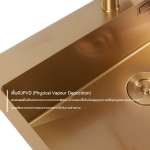 EVE ซิงค์ล้างจาน 1 หลุม สีโรสโกลว์ + ก๊อกน้ำ LEXI ROSEGOLD และอุปกรณ์เสริม