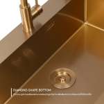 EVE ซิงค์ล้างจาน 1 หลุม สีโรสโกลว์ + ก๊อกน้ำ LEXI ROSEGOLD และอุปกรณ์เสริม