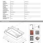 EVE ซิงค์ล้างจาน 1 หลุม สีเทาไทเทเนียม + ก๊อกน้ำ ANGULAR และอุปกรณ์เสริม