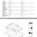 EVE ซิงค์ล้างจาน 1 หลุม สแตนเลสสีดำ + ก๊อกน้ำ LEXI GUNMETAL EP และอุปกรณ์เสริม