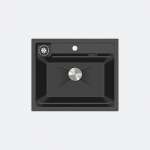 EVE ซิงค์ล้างจาน หินแกรนิตสังเคราะห์ BLACK + ก๊อกน้ำ VINA BLACK EP และอุปกรณ์เสริม