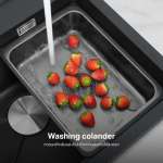 EVE ซิงค์ล้างจาน หินแกรนิตสังเคราะห์ BLACK + ก๊อกน้ำ VINA BLACK EP และอุปกรณ์เสริม