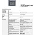 EVE ซิงค์ล้างจาน หินแกรนิตสังเคราะห์ SUPER GREY + ก๊อกน้ำ VINA BLACK EP และอุปกรณ์เสริม