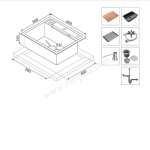 EVE ซิงค์ล้างจาน หินแกรนิตสังเคราะห์ SUPER GREY + ก๊อกน้ำ VINA BLACK EP และอุปกรณ์เสริม