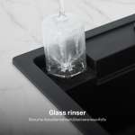 EVE ซิงค์ล้างจาน หินแกรนิตสังเคราะห์ SUPER GREY + ก๊อกน้ำ VINA BLACK EP และอุปกรณ์เสริม