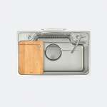 EVE ซิงค์ล้างจานสแตนเลส 1 หลุม + ก๊อกน้ำ BELLE และอุปกรณ์เสริม 0