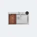 EVE ซิงค์ล้างจานสแตนเลส 1 หลุม + ก๊อกน้ำ EMMA และอุปกรณ์เสริม 0